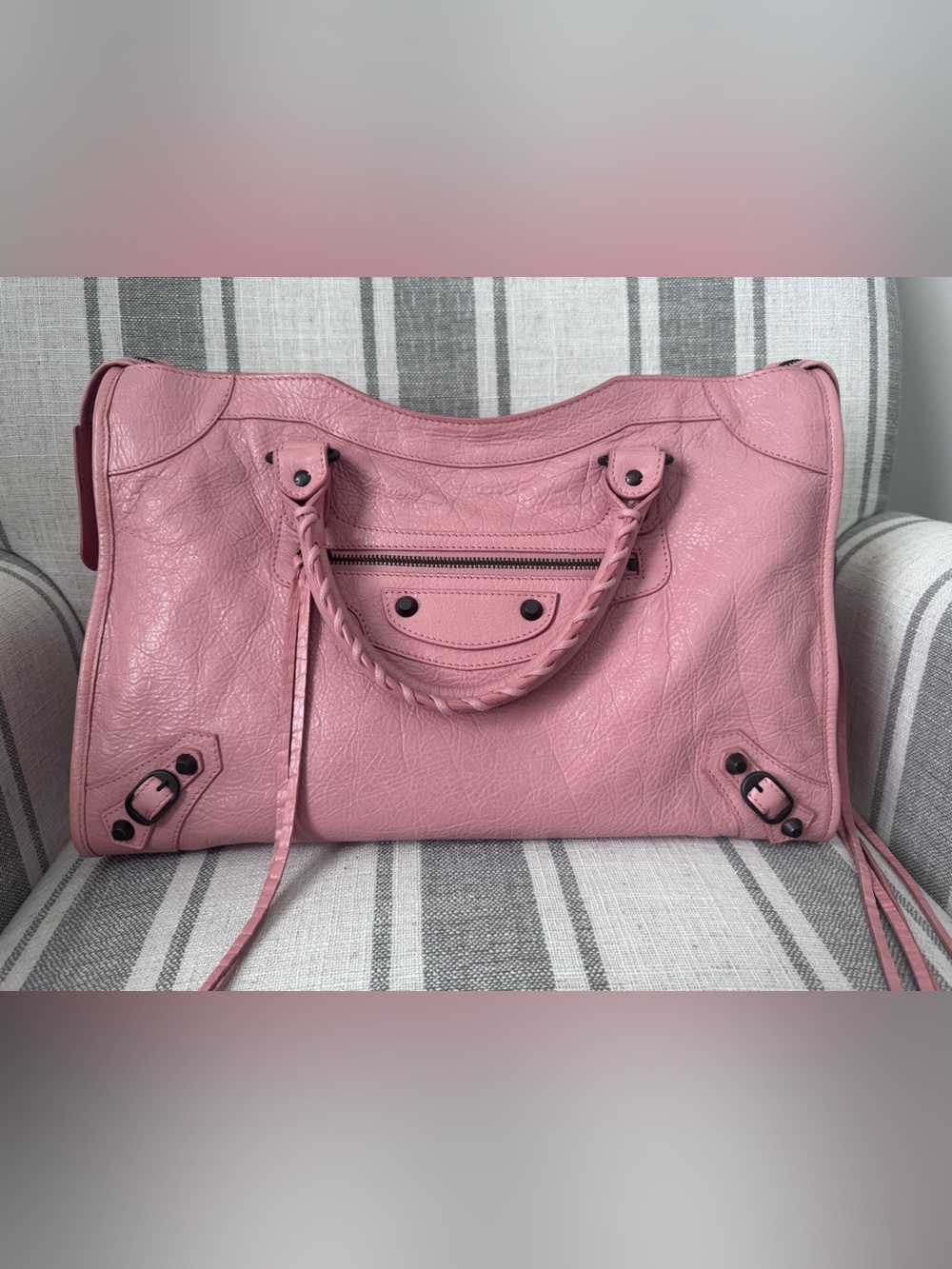 Pink Balenciaga Medium City Bag - Picture 1 of 15